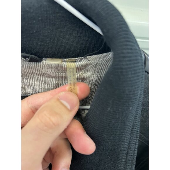 Calvin Klein leather jacket black Size large - Picture 4 of 9